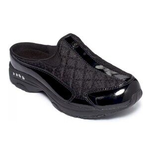 Easy Spirit® Classic Black Patent Slip Ons Mule Clogs Size 7N